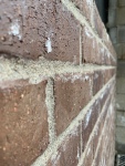 Super close up on the brick