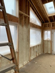 Insulation install solarium