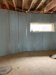 Insulation as installed in basement