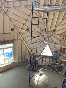 Insulation install dining room