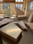 Plywood awaiting install