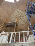 Plywood installation only the top pentagon left