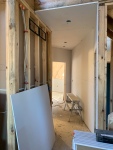 Drywall install right hallway