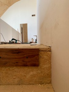Leveling out the subfloor