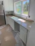 Kitchen counters install west wall